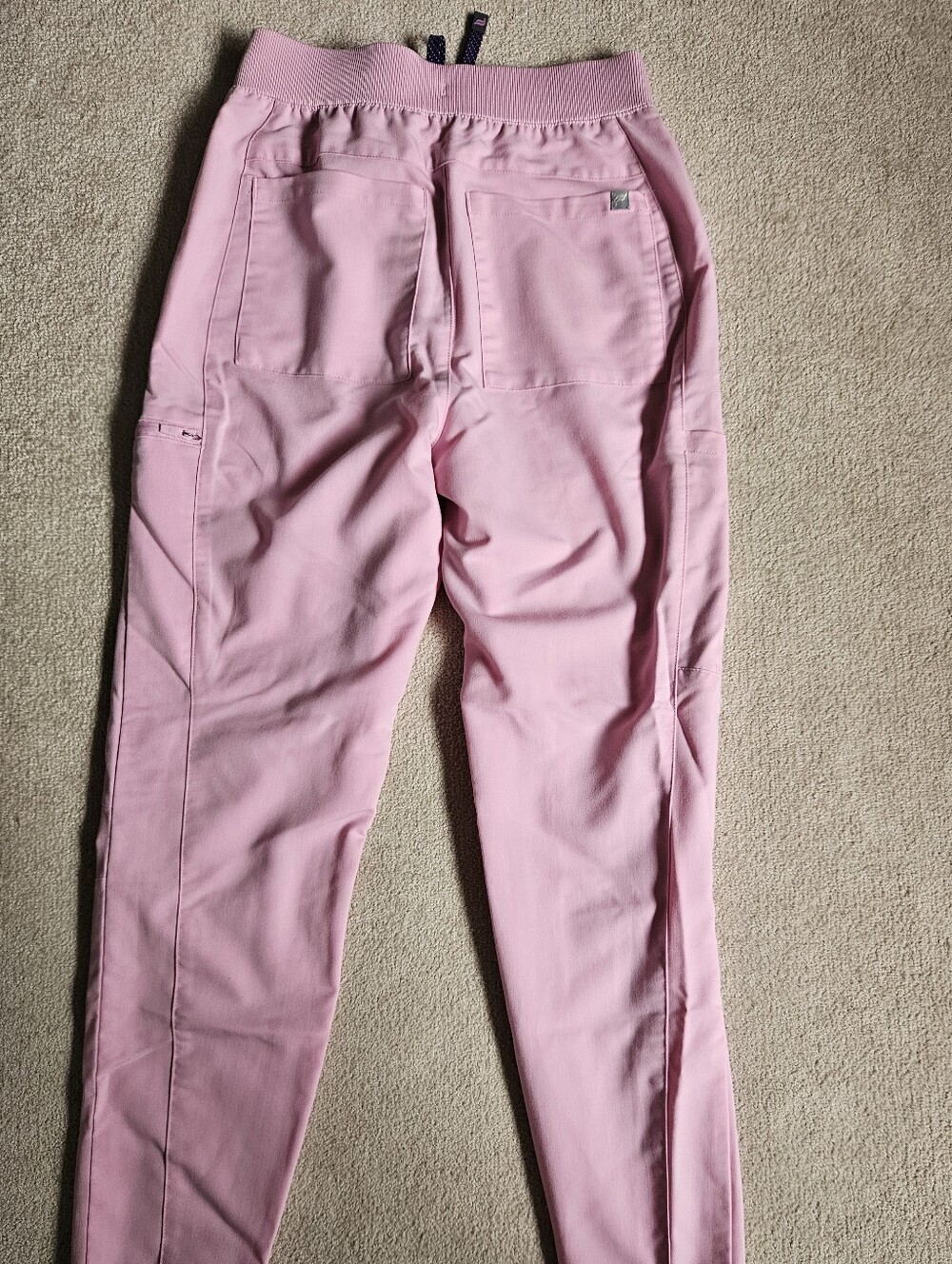 Fabletics Marshmallow Pink On-Call Scrub Joggers- XS - Picture 3 of 5
